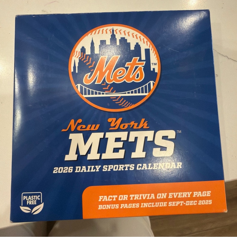 New York Mets 2026 Sports Calendar - Blue and Orange